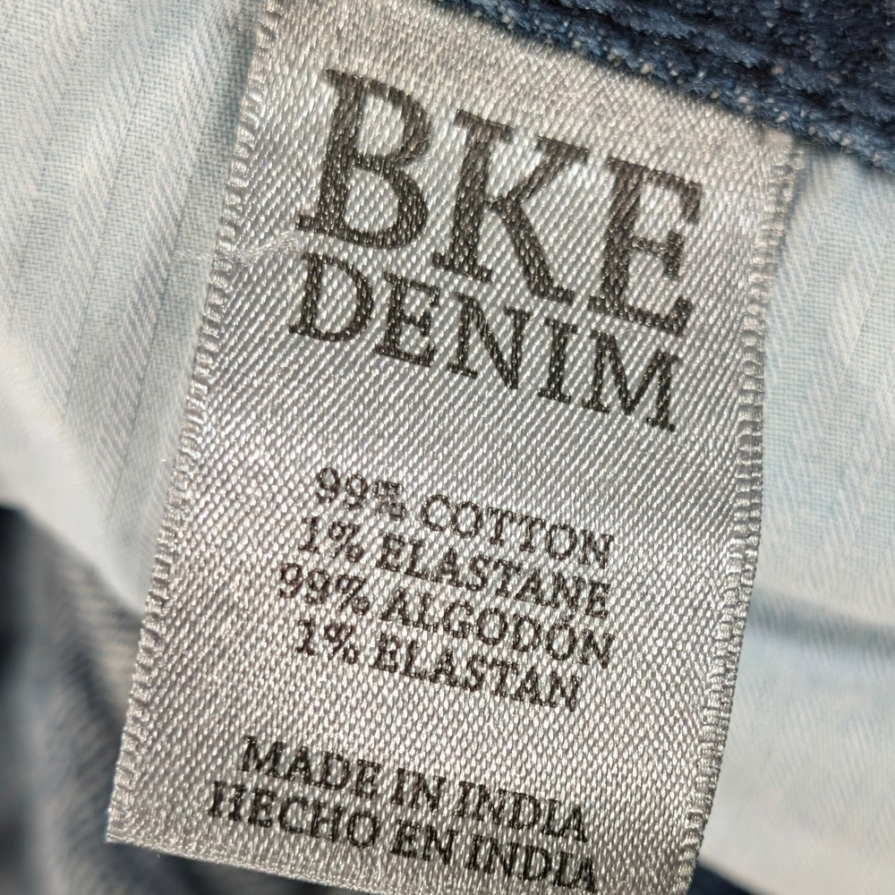 BKE Tyler Straight Leg Jeans Mens 34R Medium Wash Denim Stretch Blue - Picture 5 of 16